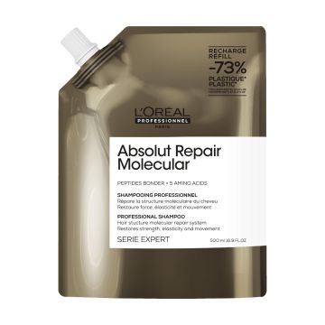 L'Oréal Absolut Repair Molecular Shampoo Refill 500ml