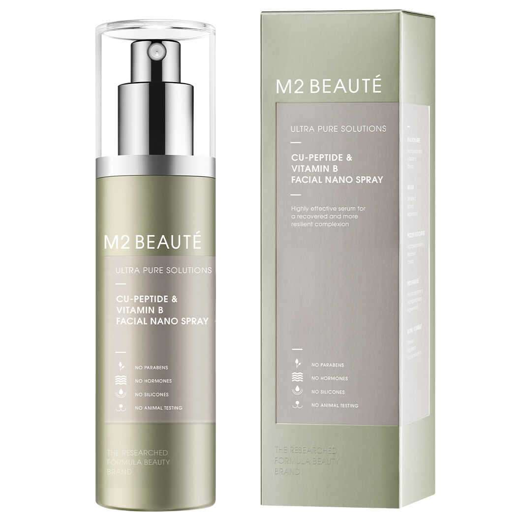 M2 Beauté Ultra Pure Solutions Cu-Peptide & Vitamin B Facial Nano Spray 75ml