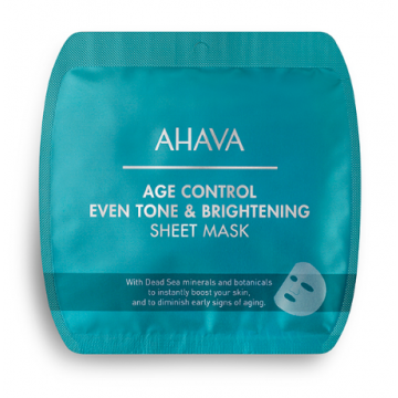 Ahava Age Control Even Tone & Brightening Sheet Mask 17gr